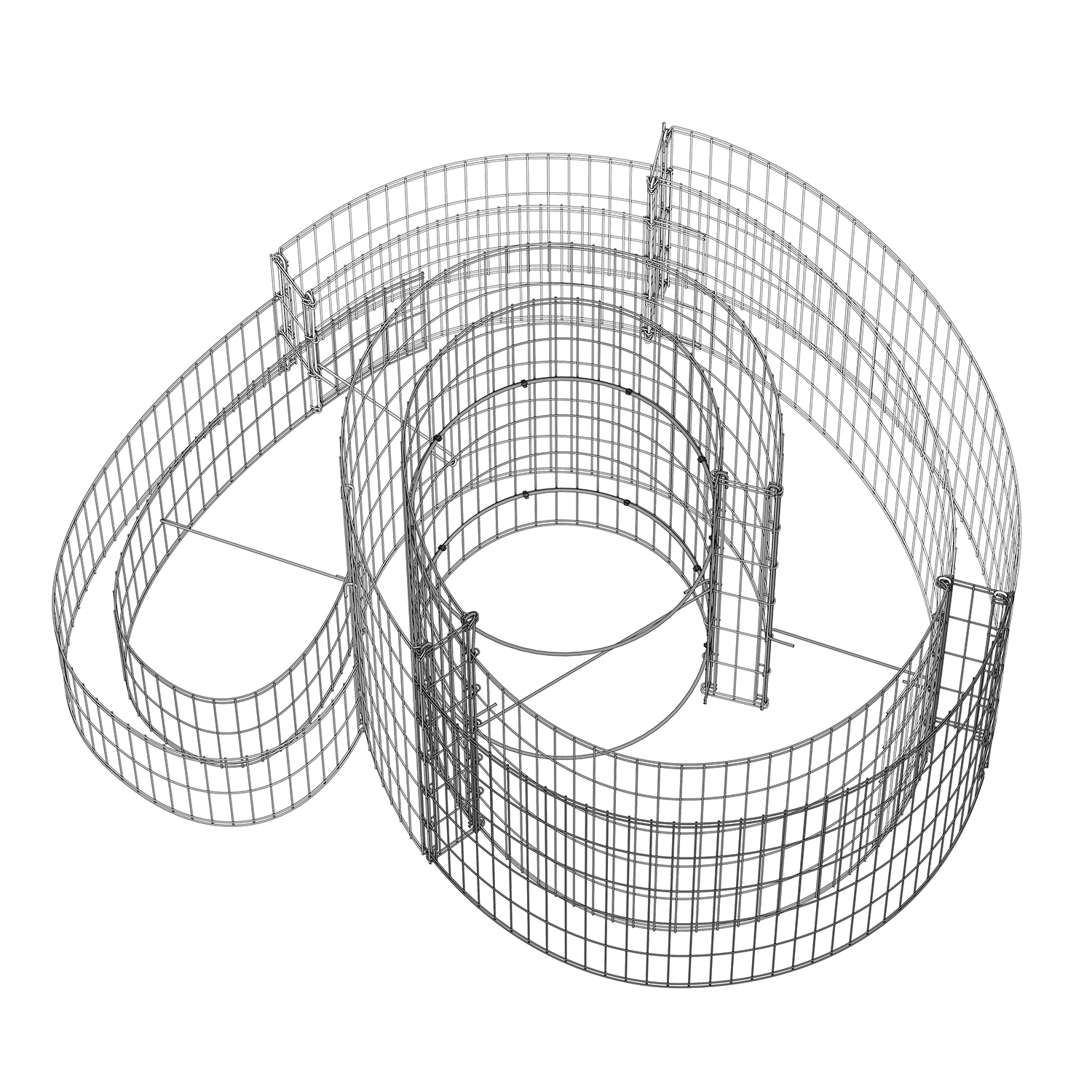 Gabionen Kräuterspirale S